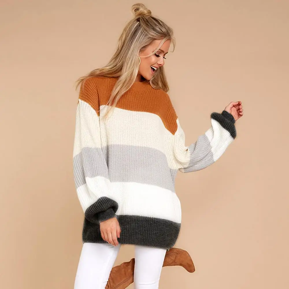 Женский свитер джемпер пуловер оверсайз розовый длинный вязаный милый большого