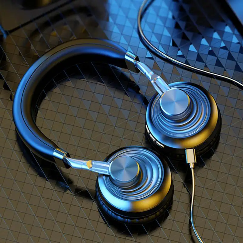 

Wireless Headphones Bluetooth 5.0 Headset with Mic Over Ear Sports Running Gaming Earphone for Phone PC Lattop Support SD Card