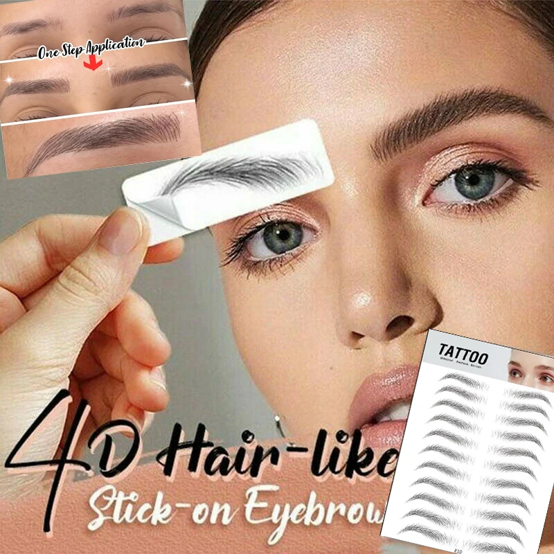11 пар водонепроницаемые наклейки для бровей|Средства роста бровей| |