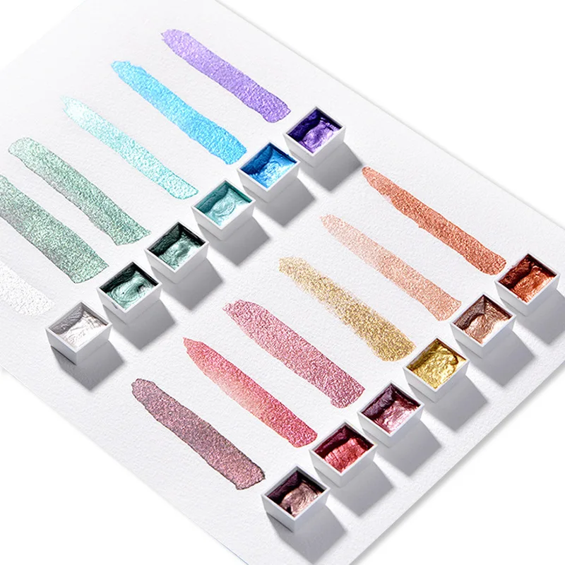 Профессиональный 36/48 цветов пигмент Твердые акварельные краски набор 12