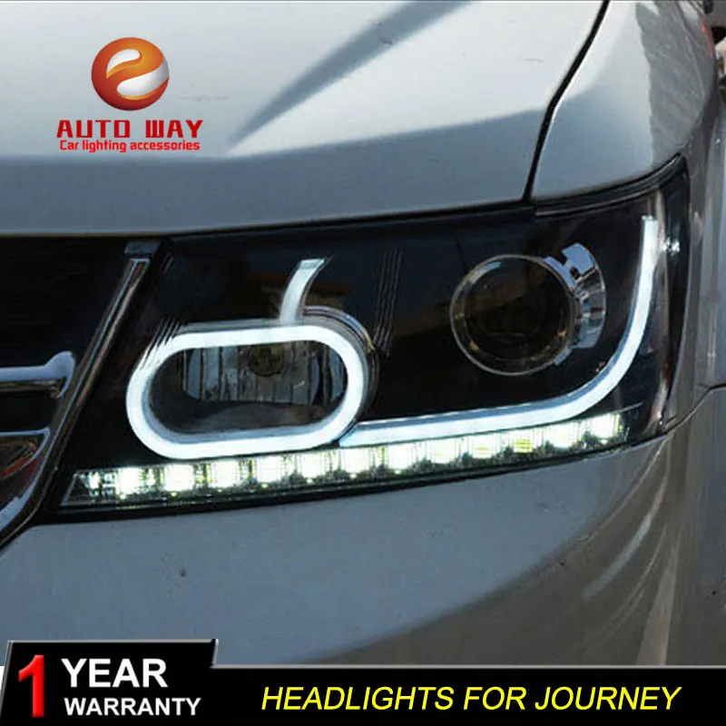 Чехол для стайлинга автомобиля Dodge Journey far 2009 2018 led фара светодиодная drl проектор hid