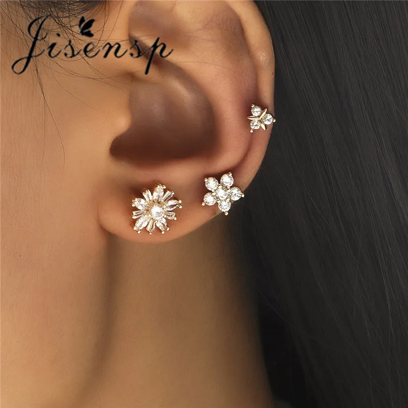 

Jisensp 2022 новые модные жемчужные ушные манжеты кристалл лист цветок ушные куртки серьги-гвоздики для женщин девочек богемные ювелирные издел...