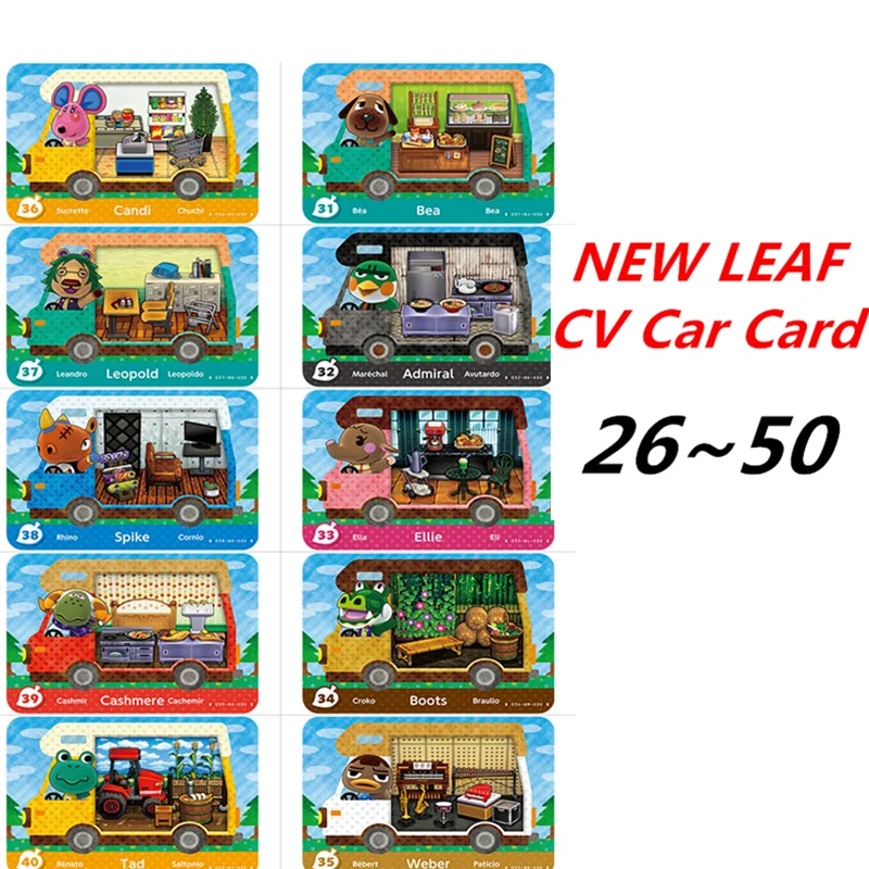 Автомобильная карта пересечения животных Amiibo CV 26-50 дюймов новая автомобильная