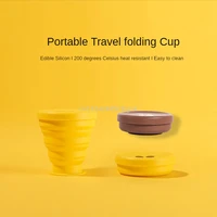 net red duck folding water cup silicone portable telescopic compression travel foldable high temperature mini mouthwash cup
