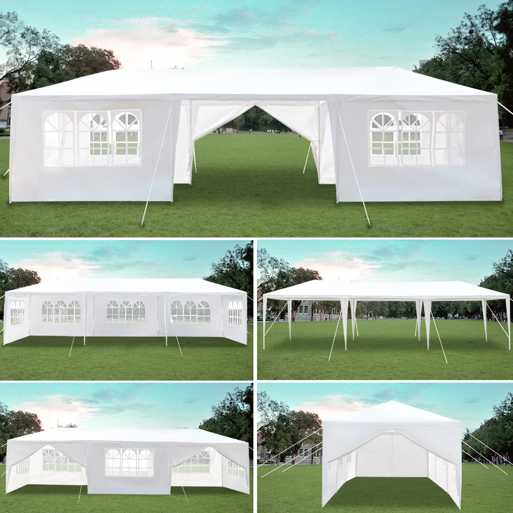 SKU37527211-tienda de campa&ntilde;a de 3x9m con ocho lados, dos puertas, para fiestas, bodas, jard&iacute;n, impermeable, para eventos-5