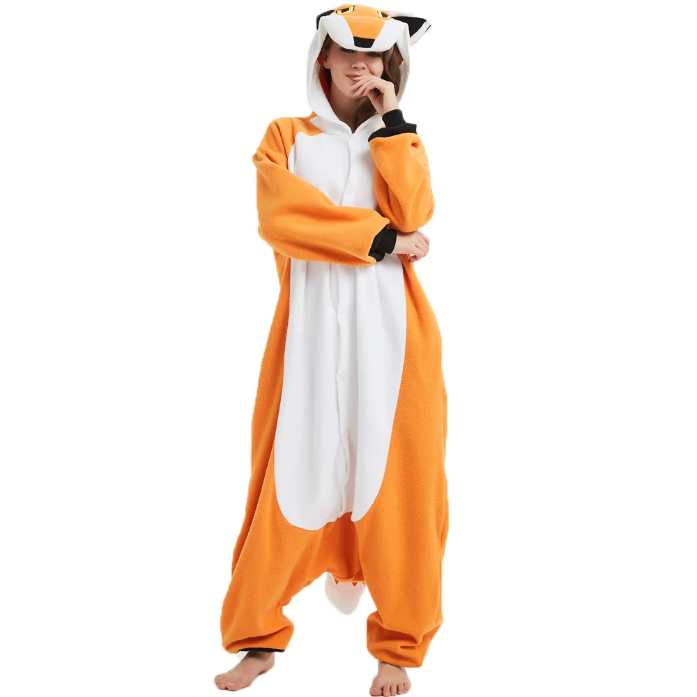 Животное Kigurumi Ститч Тигр лиса медведь волк печенье в виде панды Монстр Скелет
