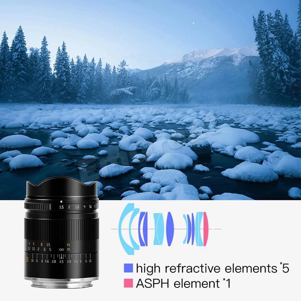 TTArtisan 21mm F1.5 Full Frame Wide Angle Lens for Sony E-Mount Nikon Z-mount Camera A7III A7RIV A7SIII A9 A6600 Z5 Z6 Z7 II - купить по