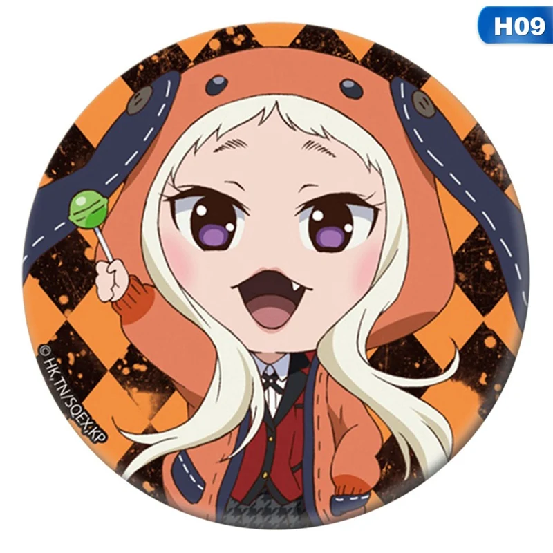 

Yumeko Jabami Suzui Ryota Sumeragi Itsuki Nishinotoin Yuriko Cosplay Badge Brdwn Kakegurui Compulsive Gambler