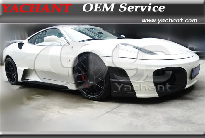 CFRP Carbon Fiber Glass ASI Style Body Kit Fit For 2004-2009 F430 FRP:Front Bumper Carbon:GT Wing Side Skirts Rear