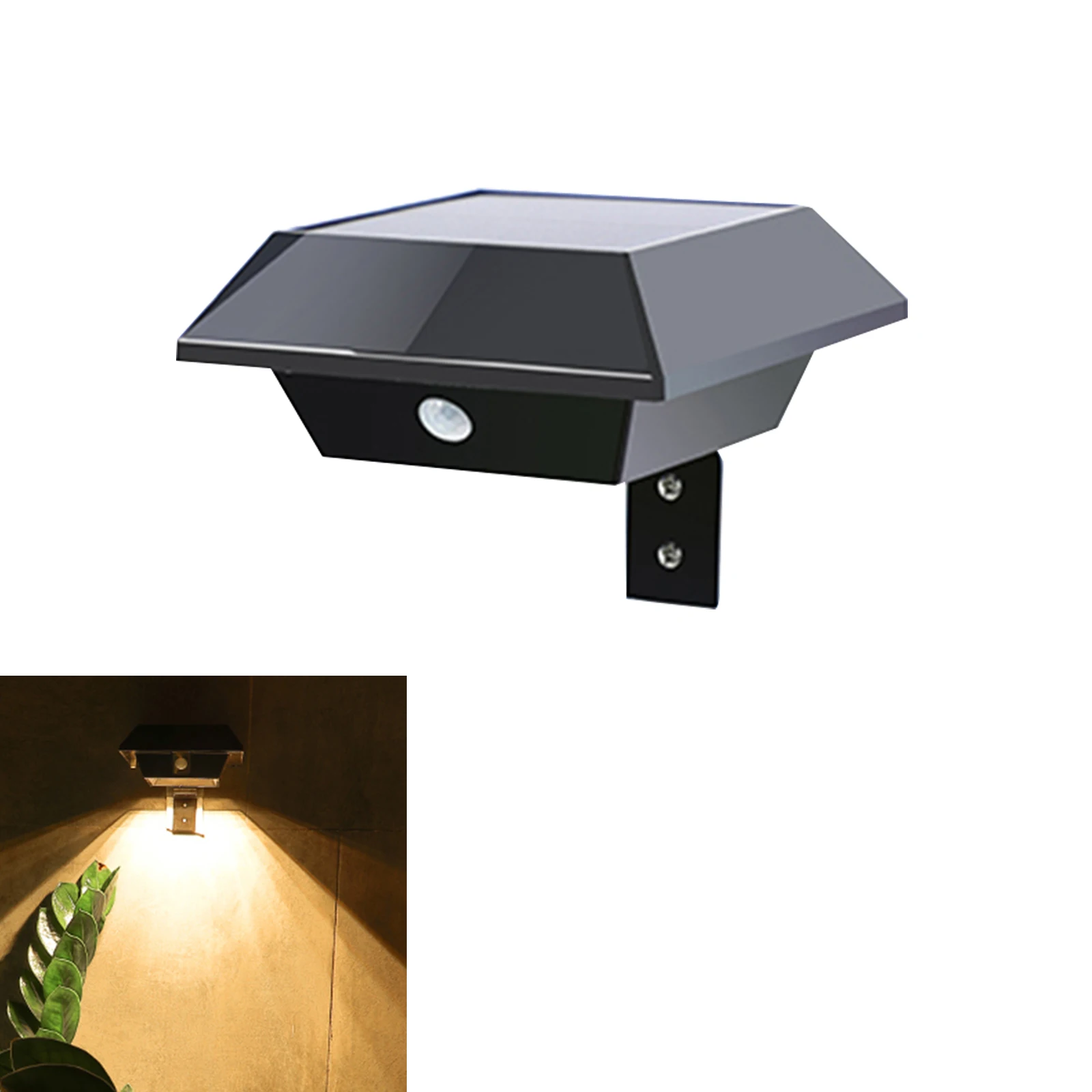 

LED Solar Lamp Waterproof Motion Sensor Garden Wall Light Outdoor Landcape Lighting Courtyard Garden Pathway Lights Street Lamp