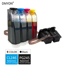 DMYON совместимый для Canon PG245 CL246 СНПЧ Сыпучие чернила IP2820 MX492 MG2924 MG2520