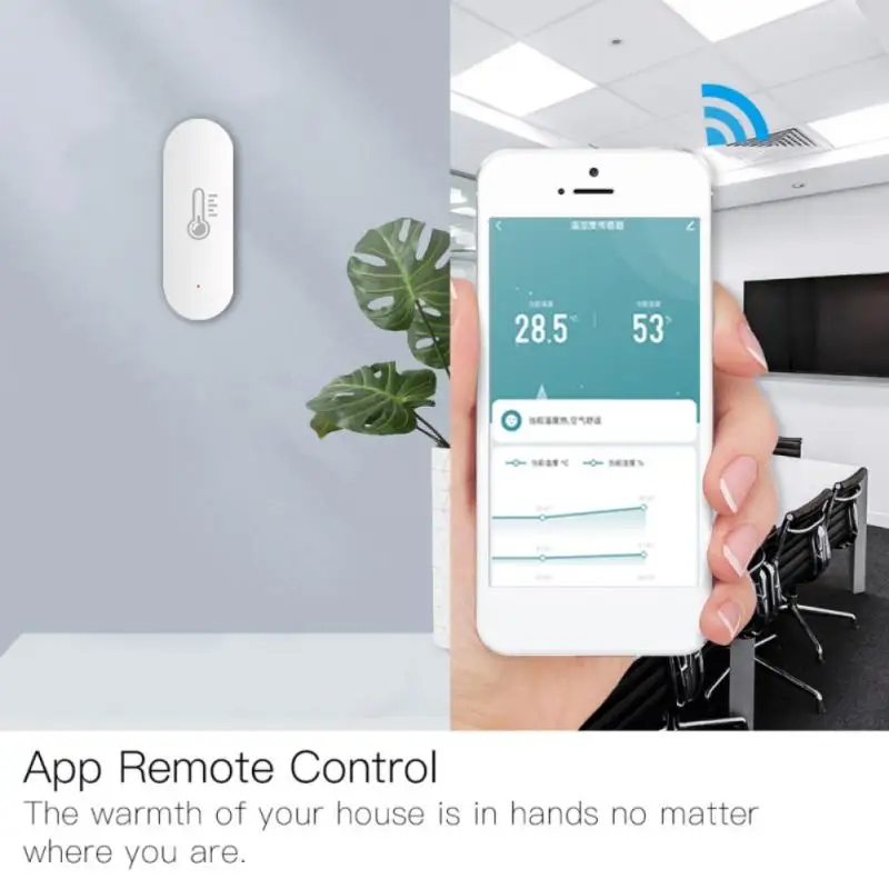 Tuya ZigBee Smart Wireless Thermometer And Hygrometer Sensor Battery PowerWork With Alexa Google Home SmartLife/Tuya App Control |