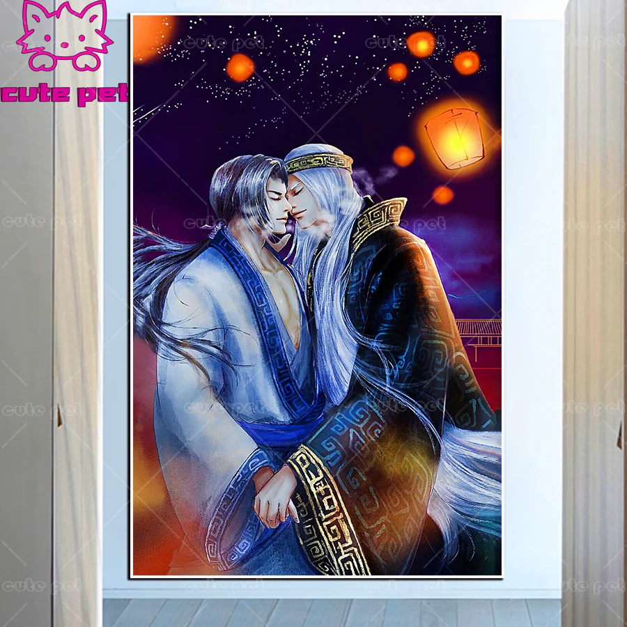 Diy Алмазная картина Qin Shi Ming Yue китайское аниме Ge Nie Wei Zhuang 3D мозаика полностью