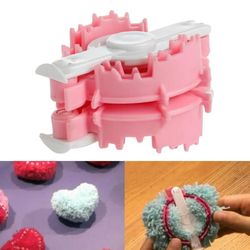 Пластиковый ткацкий станок в форме сердца для вязания помпонов | Дом и сад