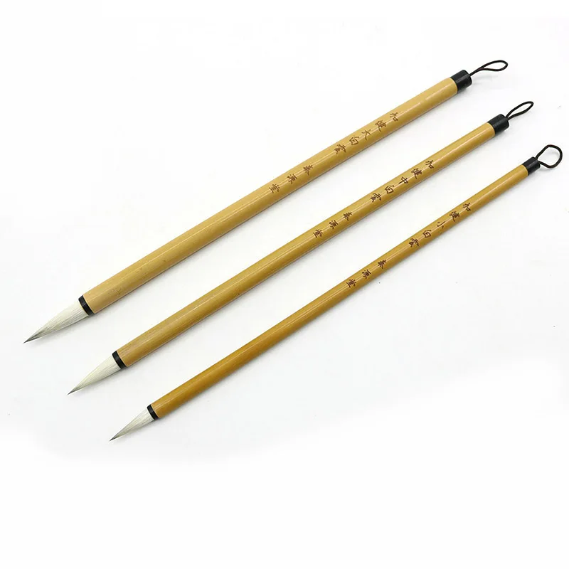 3pcsCalligraphy Chinese Traditional Calligraphy Set Brush Landscape Painting Brush sheep Hair Pen Writing Brush Set for Students