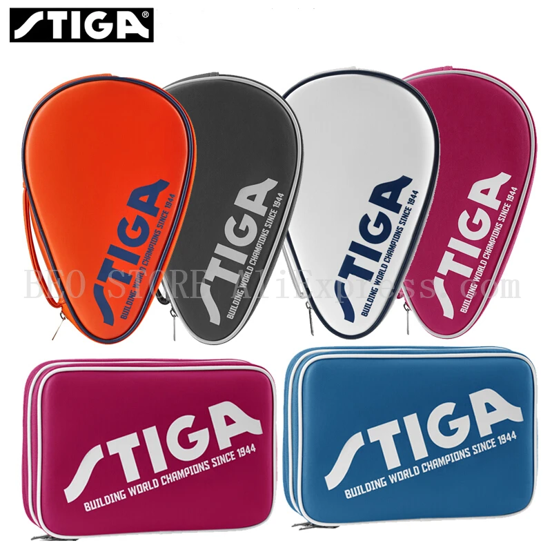 

STIGA Table Tennis Rackets Bag New Double Layer Square Round Training Professional Balde Bat Paddle STIGA Racket Ping Pong Case