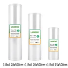 Пакеты для вакуумного упаковщика, 3 рулона, без бисфенола А