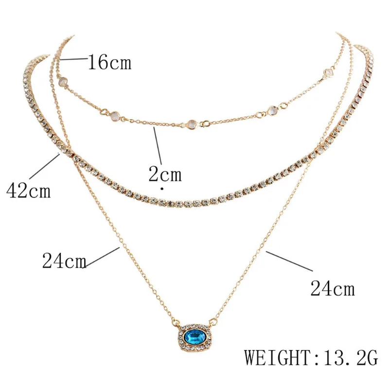 Женские Ювелирные изделия с голубыми драгоценными камнями и бриллиантами