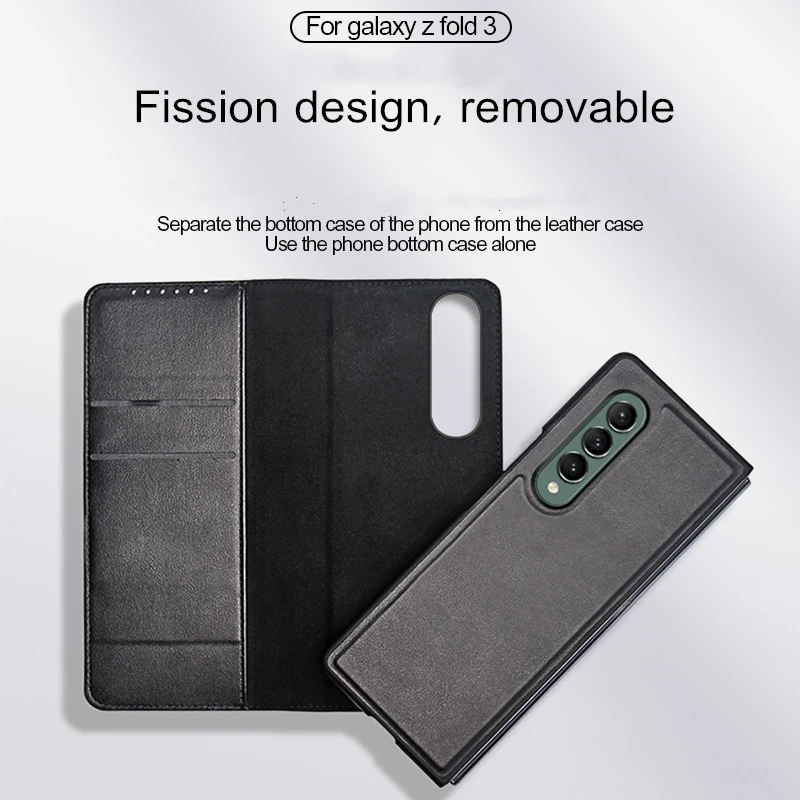 

Чехол-книжка для Samsung Galaxy Z, складной чехол-бумажник с магнитной застежкой для Galaxy Z, Складной Кожаный противоударный чехол с разрезом для 4, 3, 2