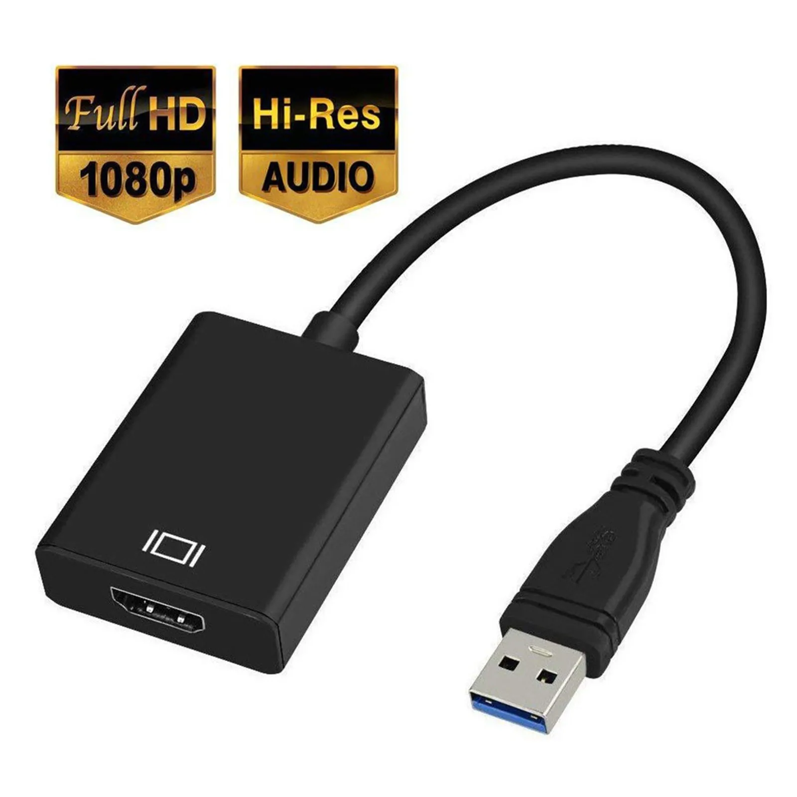 USB 3 0 к HDMI совместимый адаптер HD 1080P Женский видеокабель конвертер с аудиовыходом