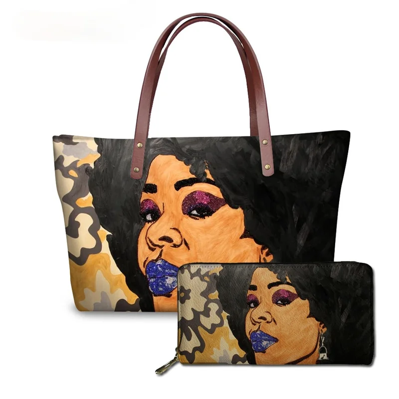 

Traditional Printed Ladies Handbags Casual Large Ladies Handbags Africa Shoulder Bag Party Storage Bag