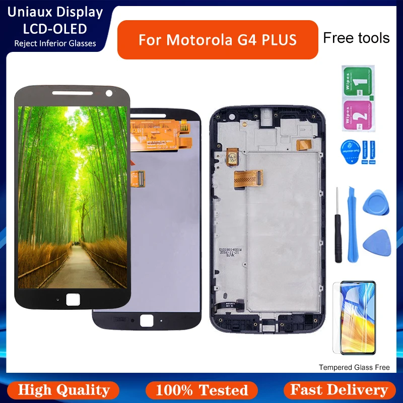 

Новый ЖК-экран 5,5 дюйма для Motorola Moto G4 Plus, ЖК-дисплей XT1644 XT1642, ЖК-сенсорный экран в сборе для Moto G4 Plus, ЖК-дисплей с инструментом