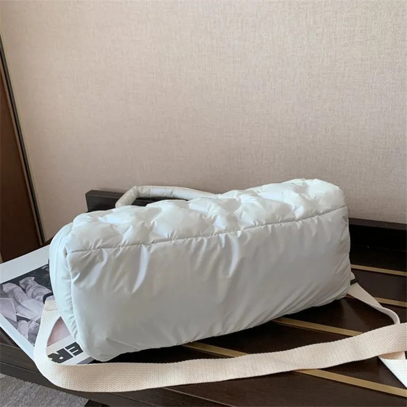 Модная Новая Женская Стеганая пуховая сумка вместительная мягкая Сумочка на