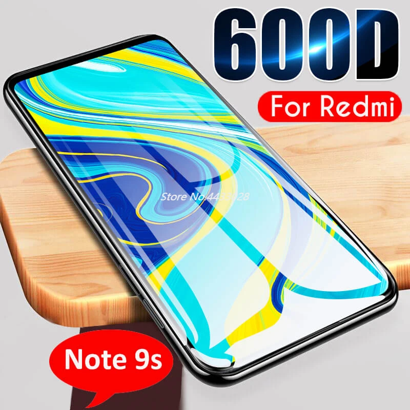 Закаленное стекло с полным покрытием для Xiaomi Redmi Note 9 Pro Max 9s Защитное Note9 Note9s