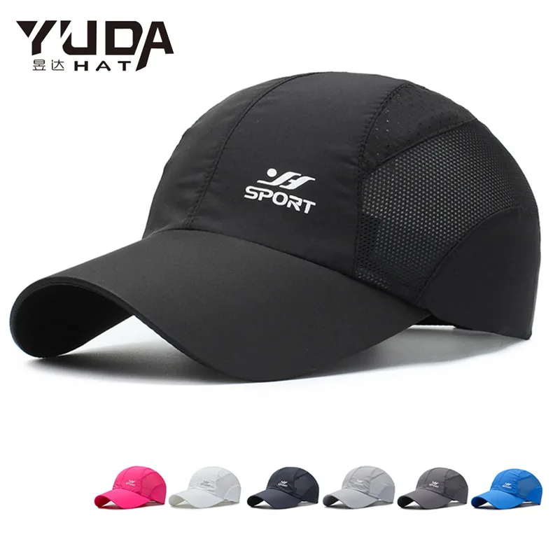 

Шапка мужская Спортивная с козырьком от солнца, быстросохнущая бейсбольная шапка из ткани, воздухопроницаемая шапка с язычком утки, весна-л...