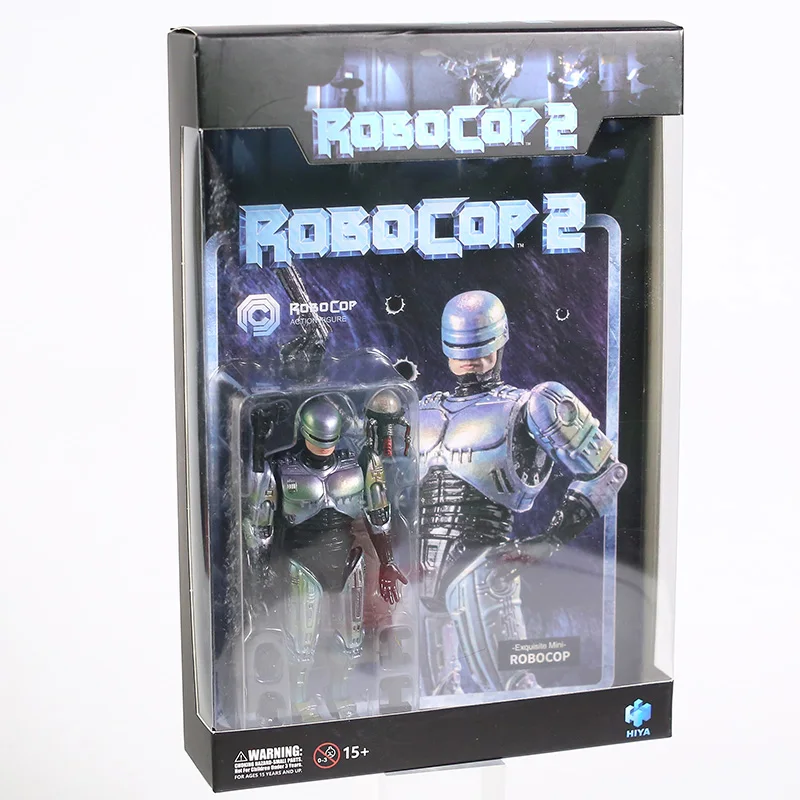 Hiya игрушки RoboCop 1/18 масштаб 4 дюйма ПВХ Acton фигурка подвижная Коллекционная модель