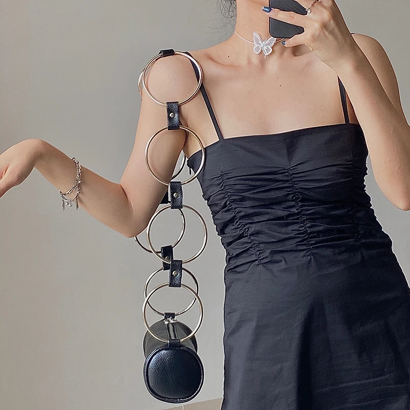 Роскошная дизайнерская женская сумка-мессенджер на цепочке однотонные дамские