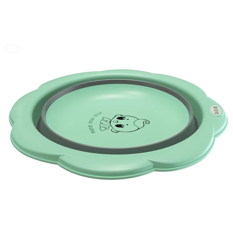 

Infant Folding Washbasin Baby Plastic Washbasin Children Silicone Washbasin