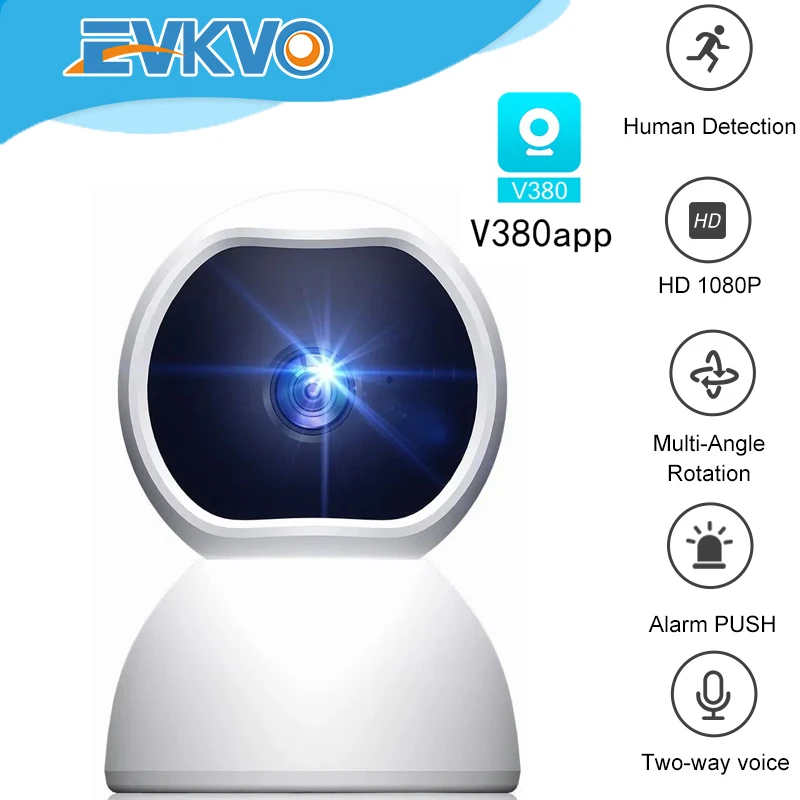 

Xiaovv Q12 1080P IP Camera Security Camera WiFi Wireless CCTV Camera Audible Warning Indoor Baby Monitor Pet Camera Smart Home
