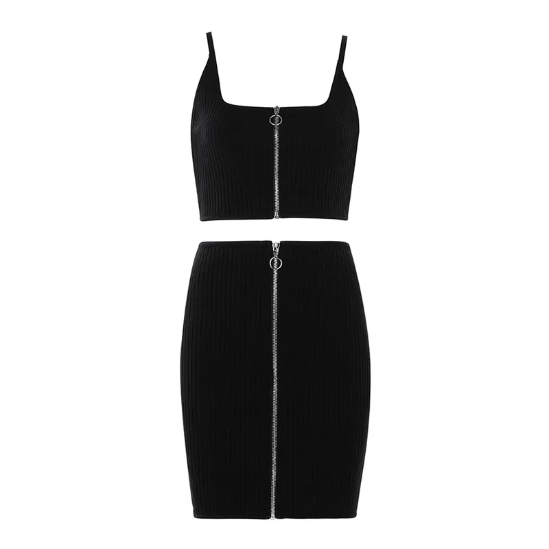 Комплект из двух предметов женская одежда комплект топ и юбка 2019 новый костюм на