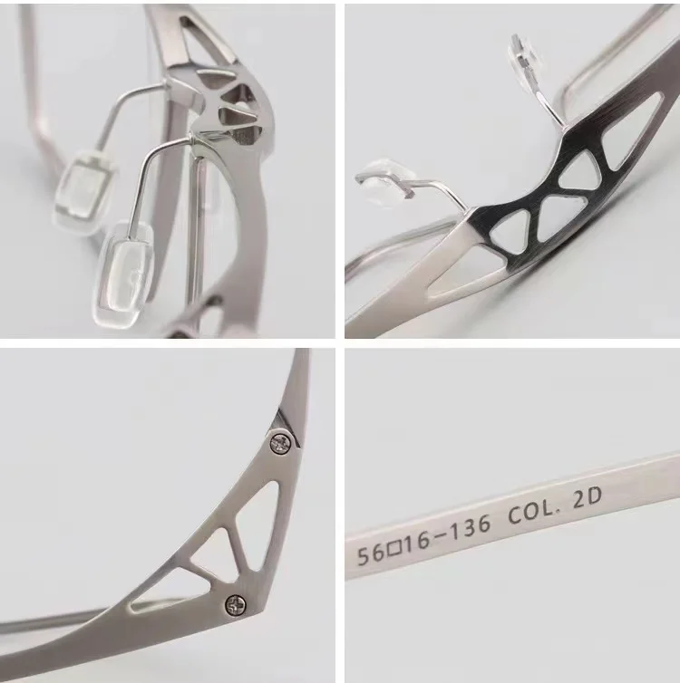 

Belight Optical Japan Sharp Design Sports Pure Titanium Full Rim Frame Men Prescription Semi Eyeglasses Red Eyewear KO-212