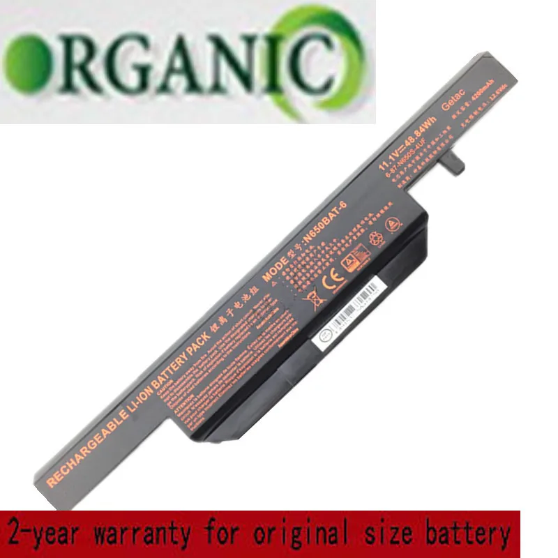 

11,1 V 48,84 h 4400mAh Сменный аккумулятор для ноутбука для Clevo N650BAT-6 6-87-N650S-4UF1 6-87-N650S