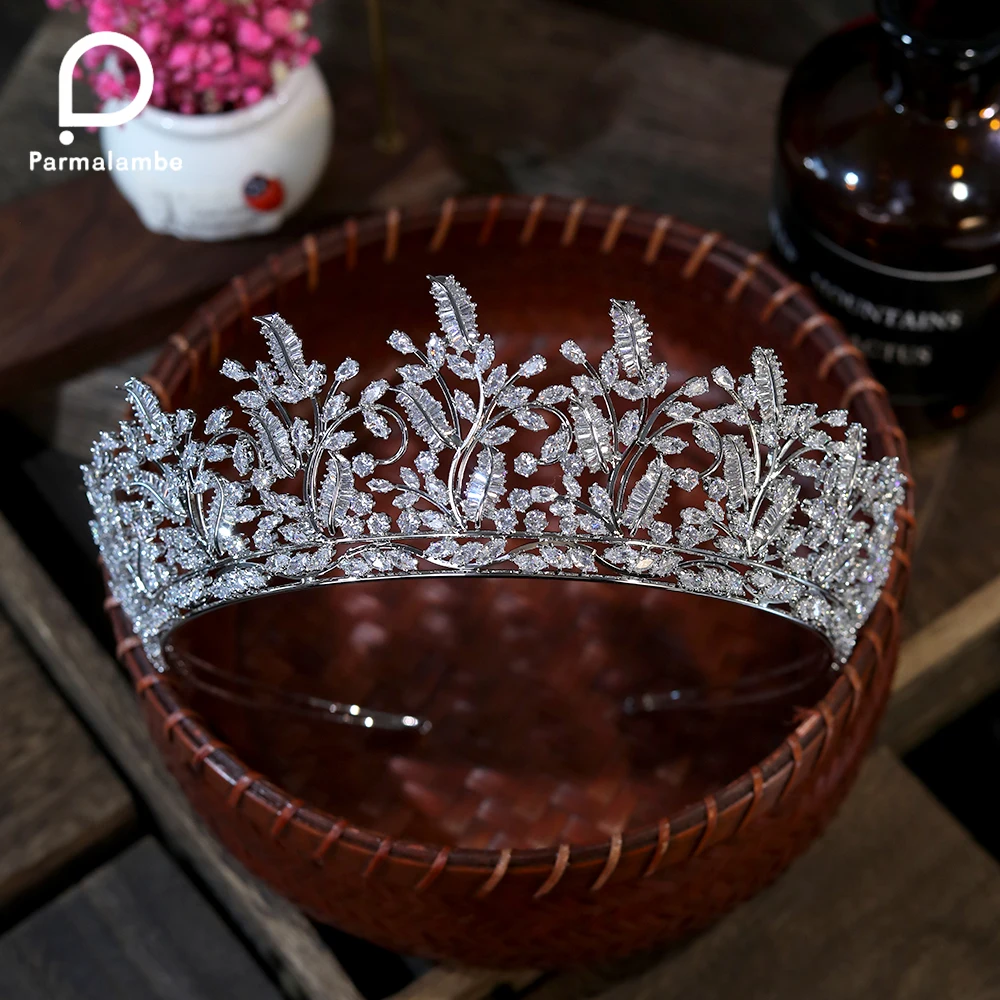 

Wedding Crown Bridal Headdress Baroque Crystal Zirconia Headdress and Crown Bridal Party Crown Tiara Wedding Hair Accessories