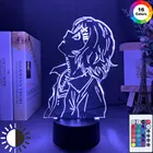 Аниме Токио 3d лампа для детской спальни Декор USB Батарея носветильник крутой подарок на день рождения Гуль светодиодный ночсветильник Juuzou