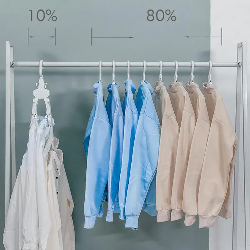 Пластиковая многопортовая поддерживающая круглая вешалка для одежды экономит