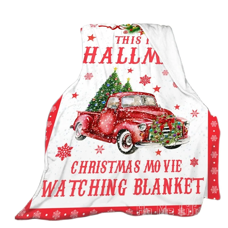

This Is My Hall-mark Christmas Movie Flannel Blanket For Couch Bed Home Office Travel Camping Applicable