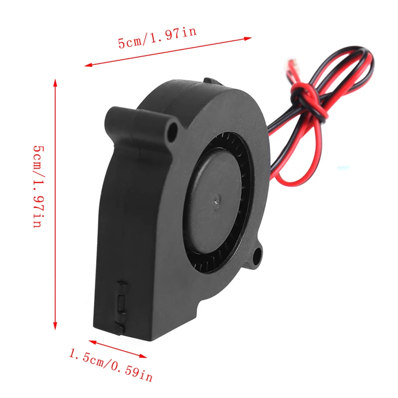 

2021 New 50mmx15mm DC 12V 0.14A 2-Pin Computer PC Sleeve-Bearing Blower Cooling Fan 5015