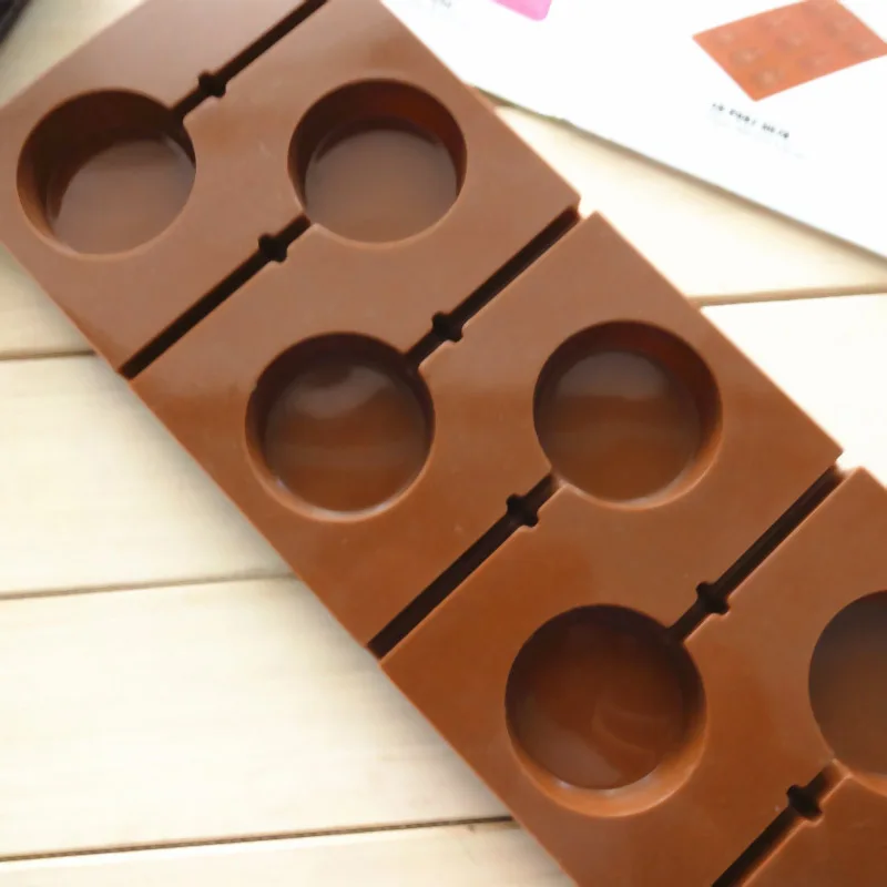 

Silicone Round Lollipop Cake Chocolate Soap Pudding Jelly Candy Ice Cookie Biscuit Mold Mould Pan Bakeware KIMA88