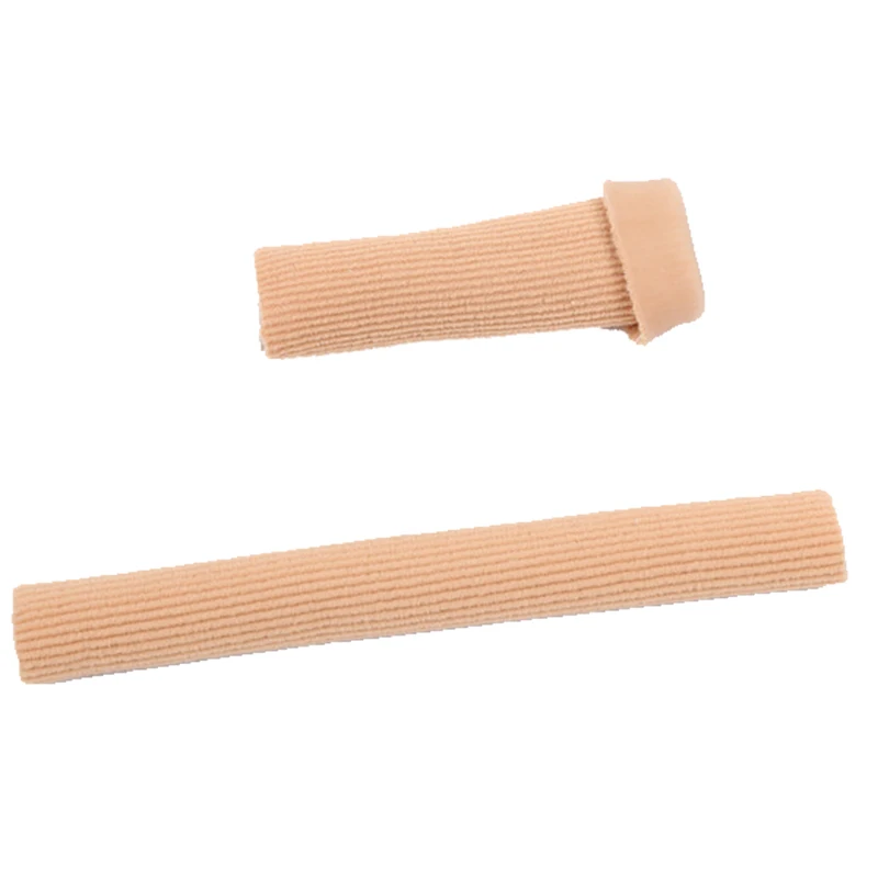 

1Pcs/10cm Fabric Gel Tube Ribbed Bandage Finger and Toe Protector Hand Foot Pain Relief Cover for Corns Feet Can Clil Length