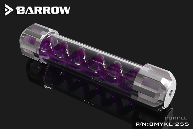 Silver-Purple Барроу металлический колпачок т вируса воды охлаждающий резервуар CMYKL-255 255 мм черный колпачок - Цвет: Silver-Purple