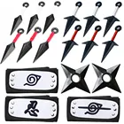 Набор аксессуаров для косплея аниме оружие Наруто Kunai повязка на голову Shuriken экшн-фигурка Akatsuki реквизит Коллекционная модель детская игрушка подарок