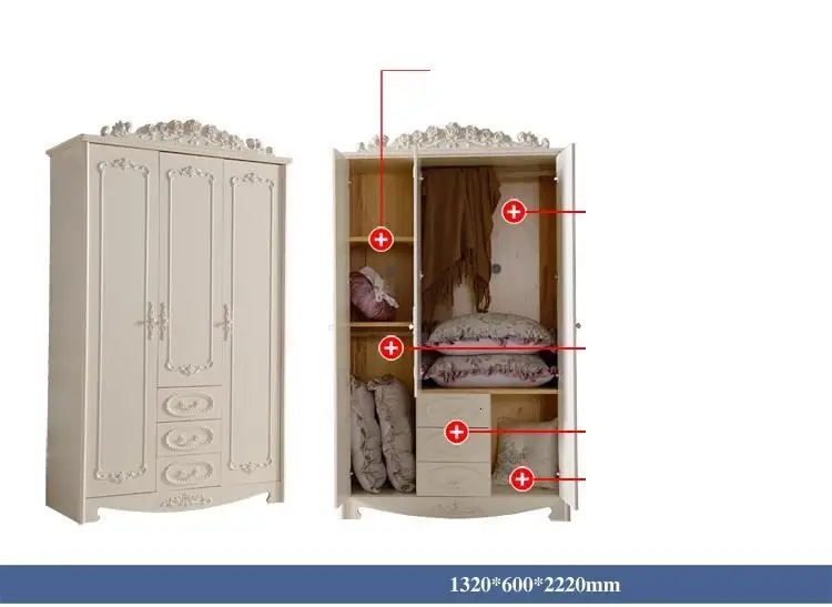 Madera деревянный шкаф Range Vetement для хранения кварто Европейский шкаф Mueble De Dormitorio мебель для спальни шкаф