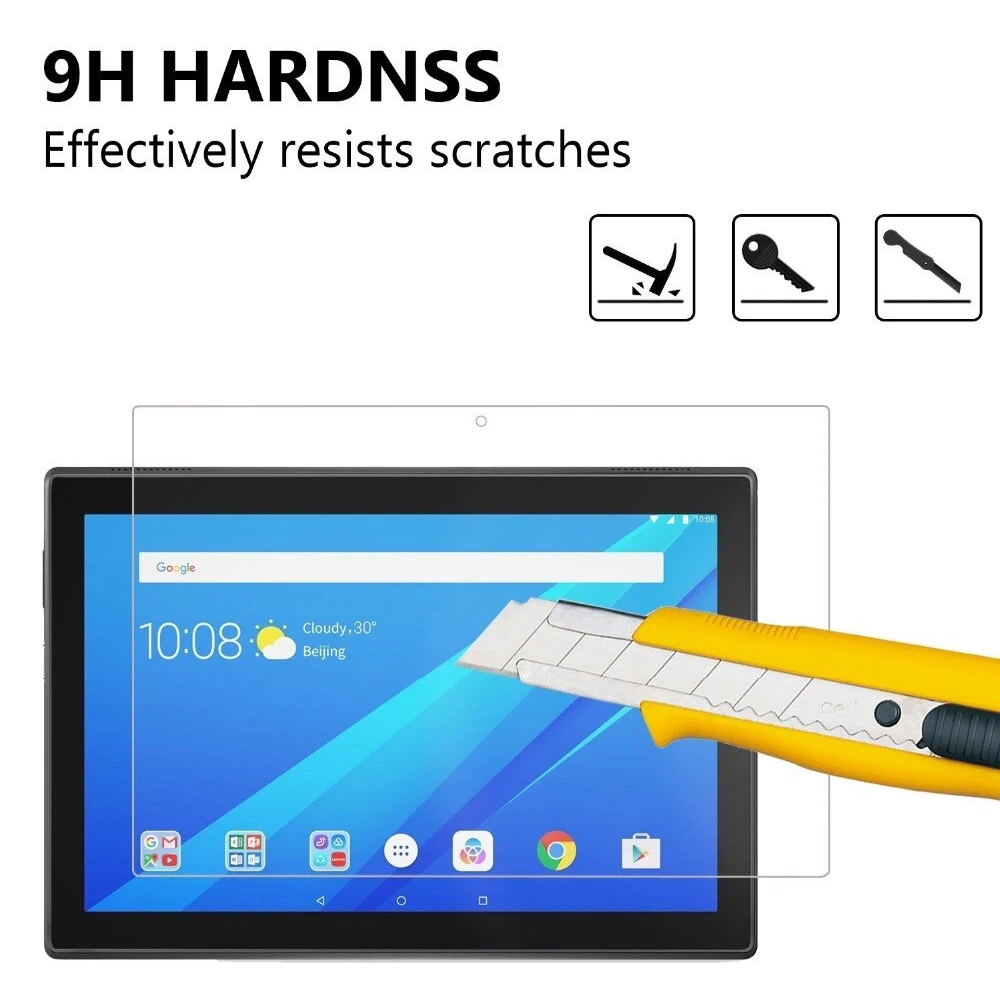 Tempered Glass Screen Protector For Lenovo Tab M10 10.1 Inch TB-X605F X505F Anti Fingerprint Scratch Tablet Protective Film | Компьютеры и
