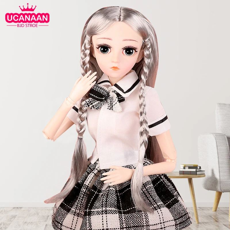 Шарнирная кукла UCanaan 1/4 SD 18 шарнирные Куклы 45 см с одеждой нарядом обувью париком