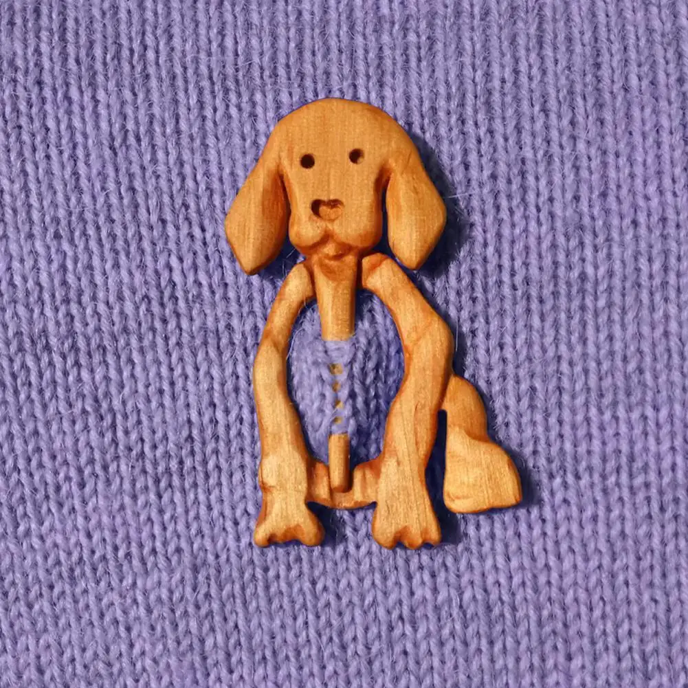 Значок для рукоделия сделай сам булавка с мультяшной булавкой деревянным