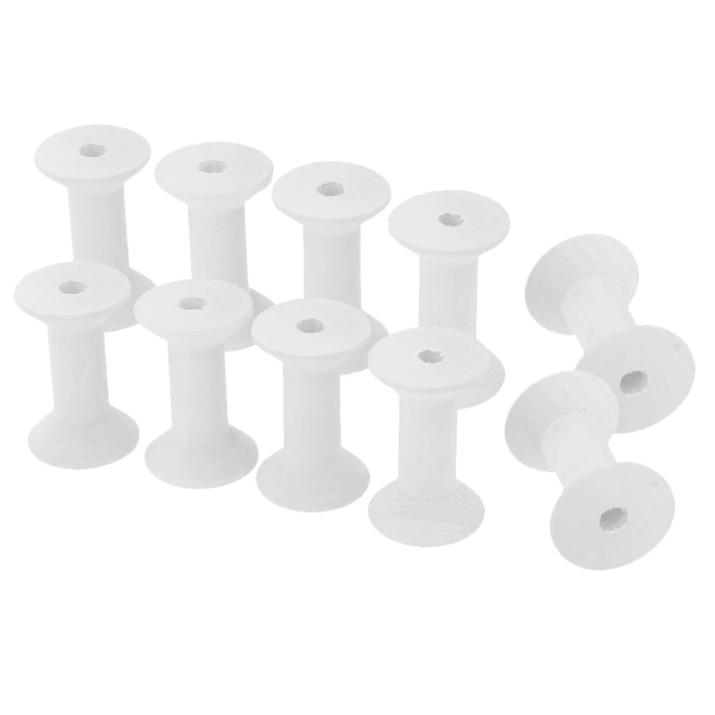 Винтажные пустые деревянные шпульки для шитья 30 шт. катушки с нитками